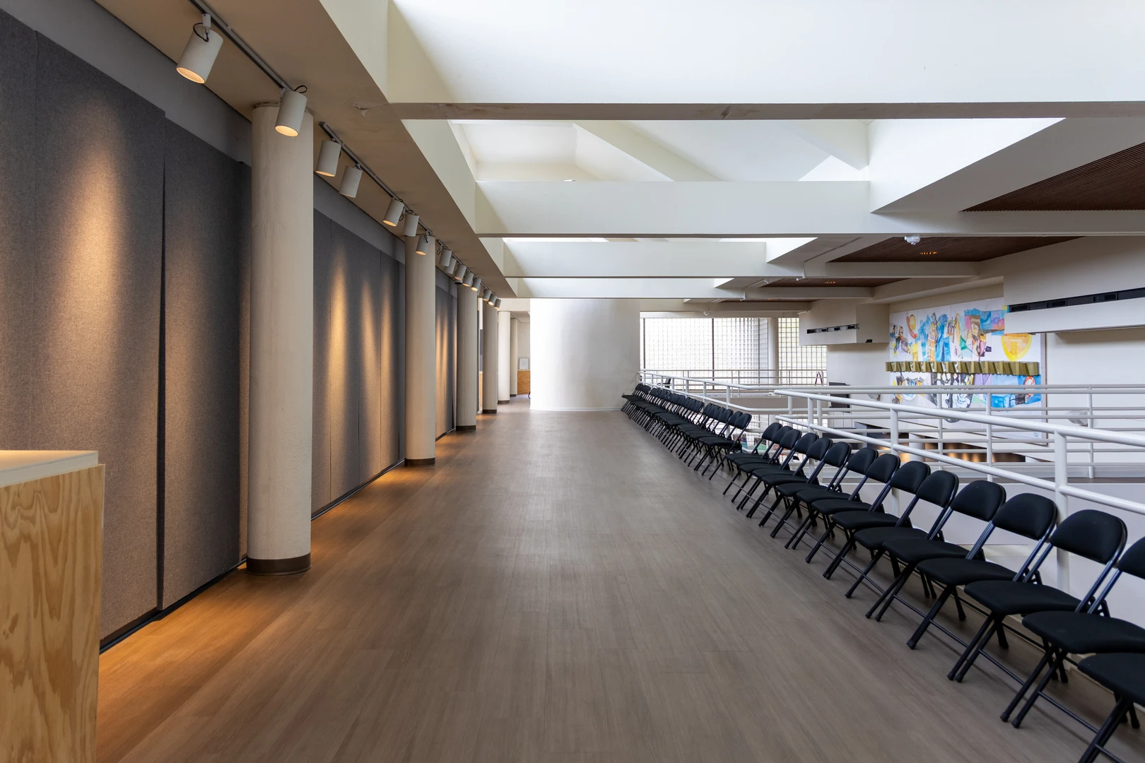 Photo of Etherredge Center upper gallery space ideal for receptions and meetings.