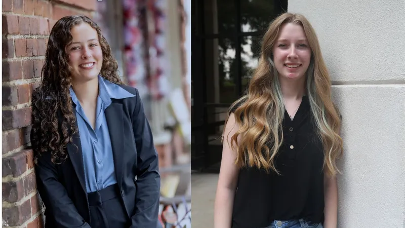 Molly Ehrenclou (left) and Abbegail Foreman (right) were both awarded SCACPA Scholarships