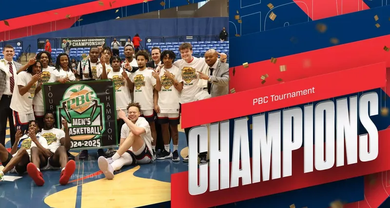 USCA's Men's Basketball Team wins the Peach Belt Conference Tournament