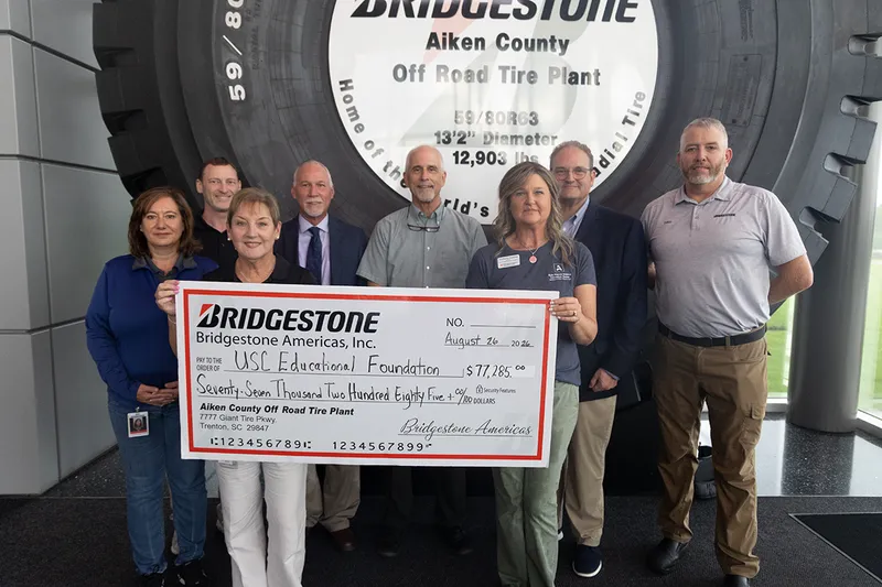 Bridgestone has contribution more than $77,000 to USCA’s Ruth Patrick Science Education Center and its Bridgestone Environmental Education Program.