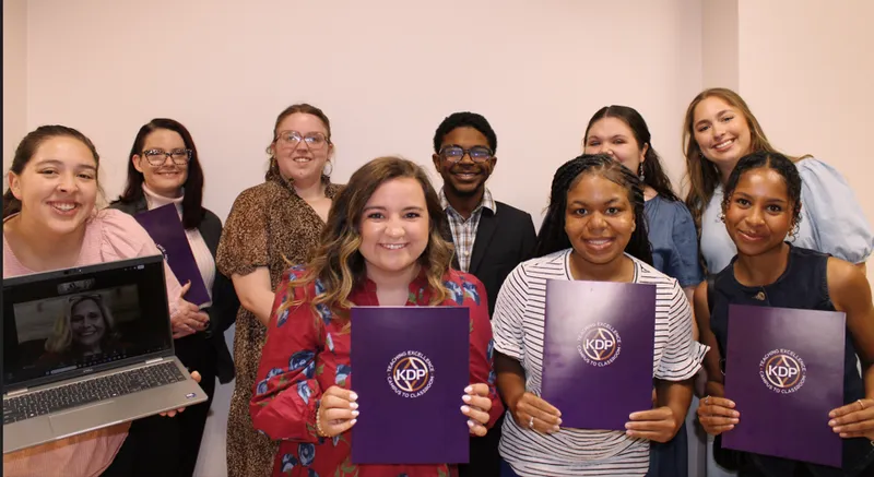 USCA’s Psi Xi chapter of Kappa Delta Pi, the international honor society in education, inducted new members into the organization recently.  (Courtesy photo.)
