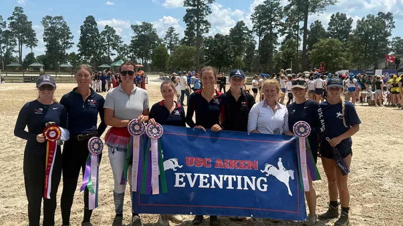 USCA came out fifth of 34 teams, which included several ACC and SEC competitors, during the USEA Intercollegiate and Interscholastic Eventing Championships at Stable View from May 15-17 in Aiken.
