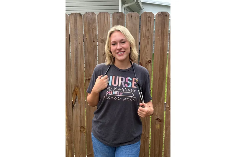 Honors nursing student Lily Boswell, USCA ’27, is working as a nurse extern at Wellstar MCG Health Medical Center in Augusta until she graduates.