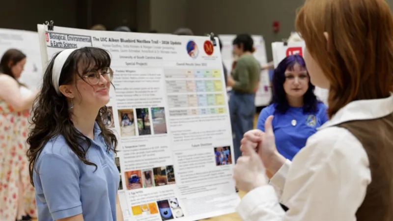USCA's Scholar Showcase featured the research of approximately 100 students and 40 faculty. The day-long event highlighted the collaboration between students and faculty from all disciplines. (courtesy photo)